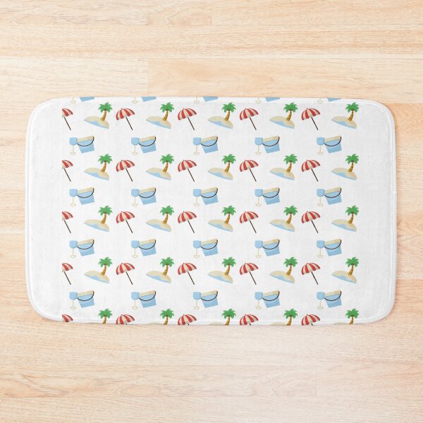 Item preview, Summer beach sand parasol motif designed and sold by Jamildesign.