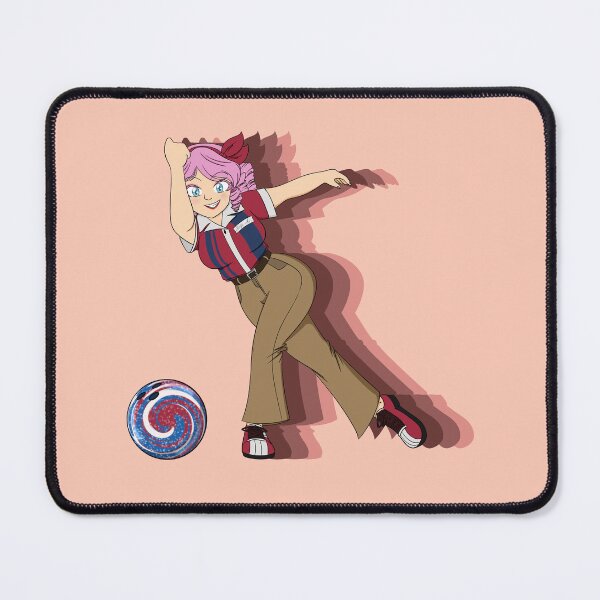 Item preview, A Female Bowler with Redish-Brown Background designed and sold by KiyaSketches.