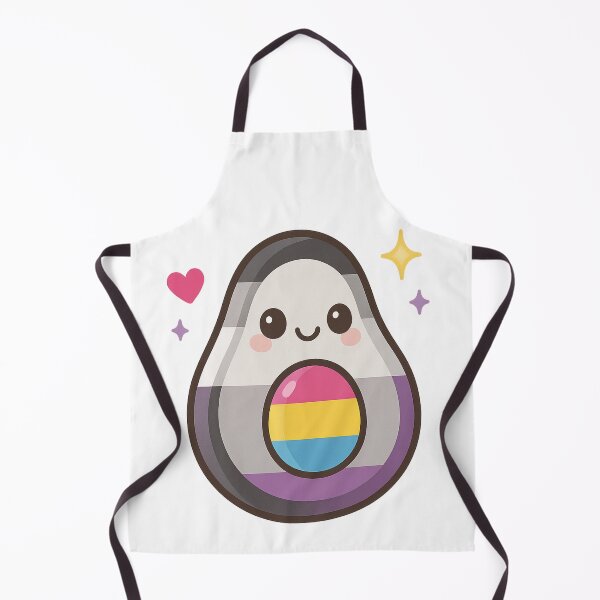Item preview, Proud Pan-Demi Avocado – Pansexual & Demisexual Pride Cutie designed and sold by Rajasekar.