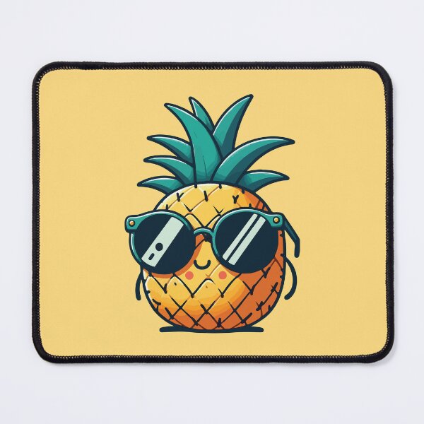 Item preview, Cute pineapple wearing glasses  designed and sold by BrownHorse90s.