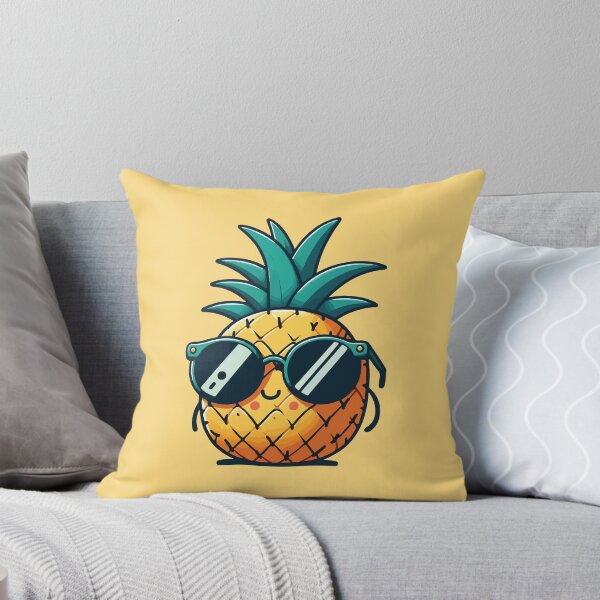 Item preview, Cute pineapple wearing glasses  designed and sold by BrownHorse90s.