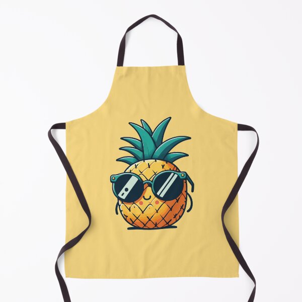 Item preview, Cute pineapple wearing glasses  designed and sold by BrownHorse90s.