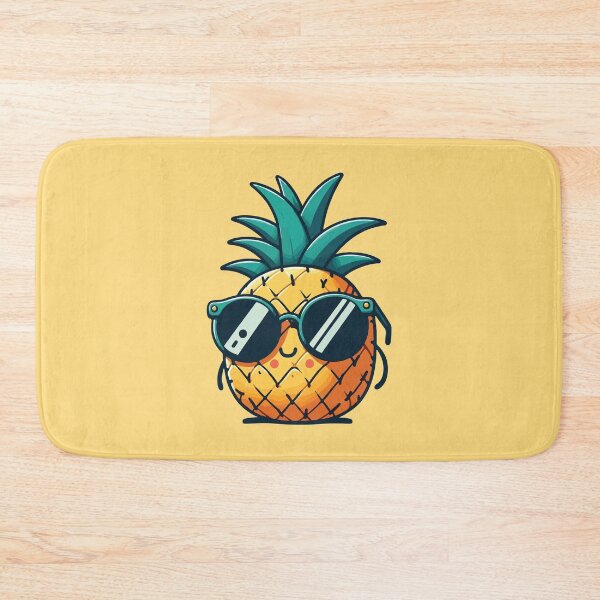 Item preview, Cute pineapple wearing glasses  designed and sold by BrownHorse90s.