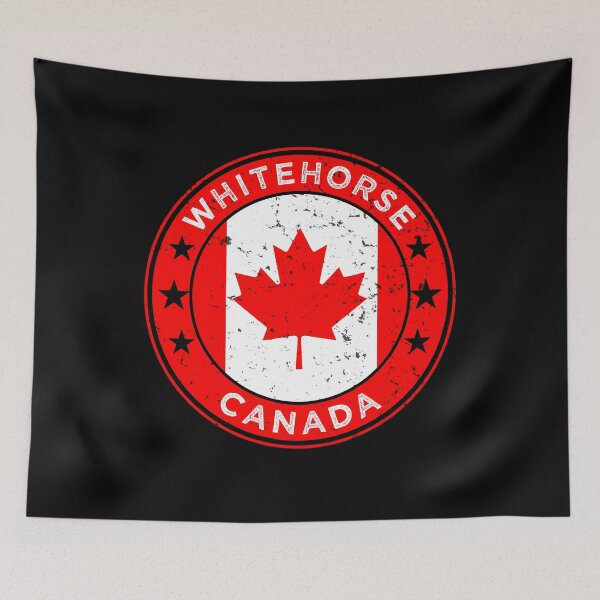 Item preview, Whitehorse Canada Maple Leaf Wilderness City designed and sold by ArtByKatti.