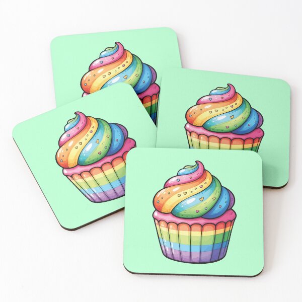 Item preview, Rainbow cupcake designed and sold by BrownHorse90s.