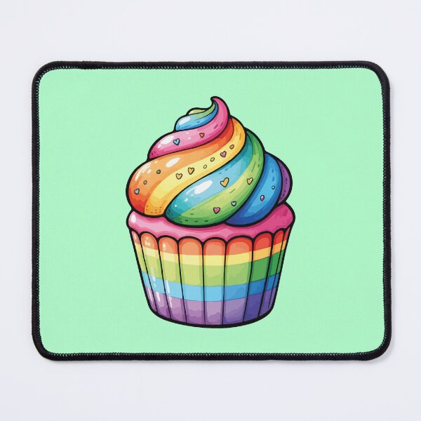 Item preview, Rainbow cupcake designed and sold by BrownHorse90s.