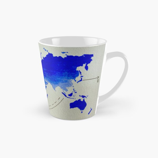 Item preview, blue world map designed and sold by dreamtravel.