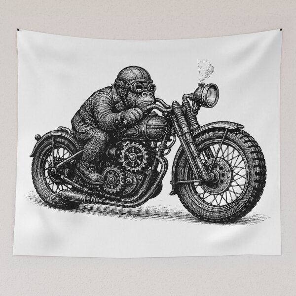 Item preview, Iron Flyers - Steampunk Biker - Grilla designed and sold by IronFlyers.