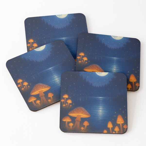 Item preview, Glowy mushrooms designed and sold by LMTrinhCrea.