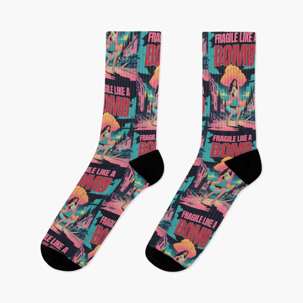 Item preview, Fragile like a bomb, funny power woman quotes designed and sold by La Loca.