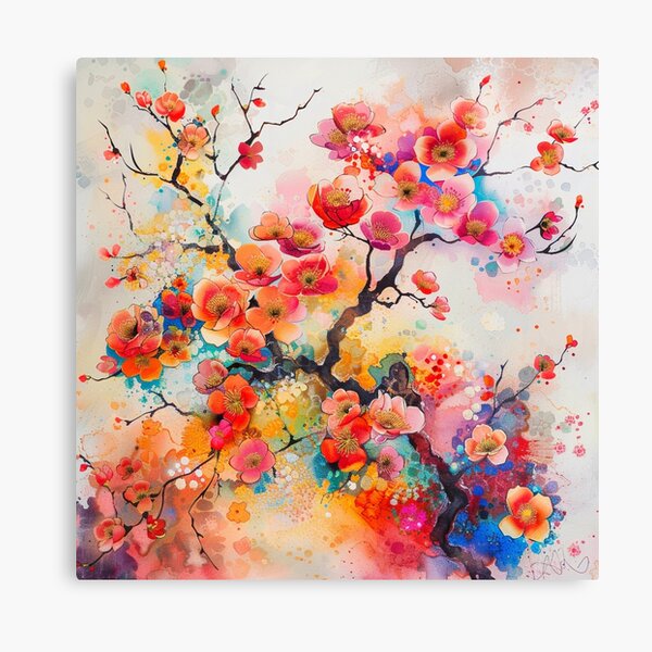 Item preview, Blossoming Dreams: Vibrant Cherry Blossom Art designed and sold by MiraLumeStudio.