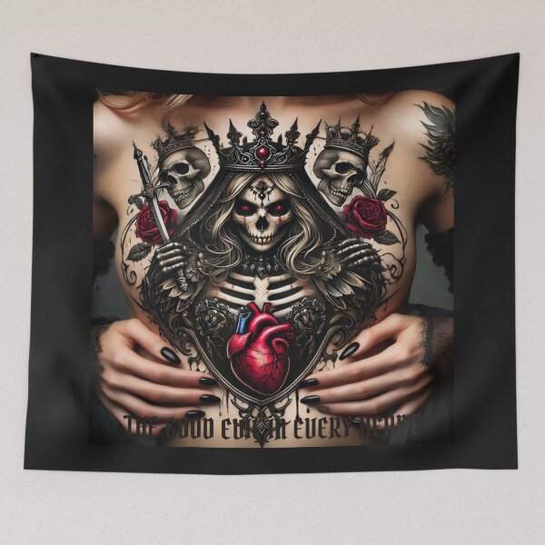Item preview, Gothic Queen Dark Heart designed and sold by Voodoo Store Paranormal Collections.
