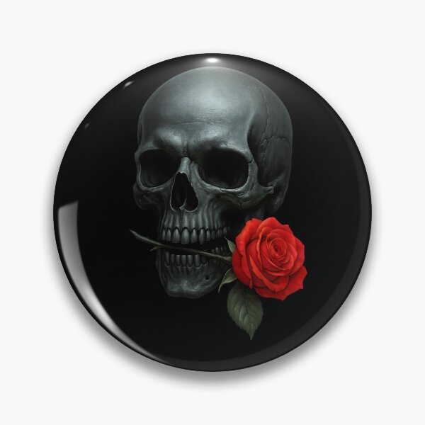Item preview, Dark gothic Romance Skull designed and sold by Shoot-The-Moon.