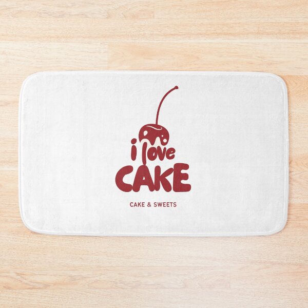 Item preview, I Love Cake Cherry Logo – Cute Dessert Lover Design for Sweet Tooth Fans designed and sold by Khamique.