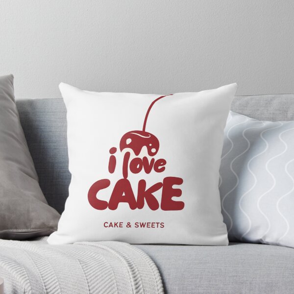 Item preview, I Love Cake Cherry Logo – Cute Dessert Lover Design for Sweet Tooth Fans designed and sold by Khamique.