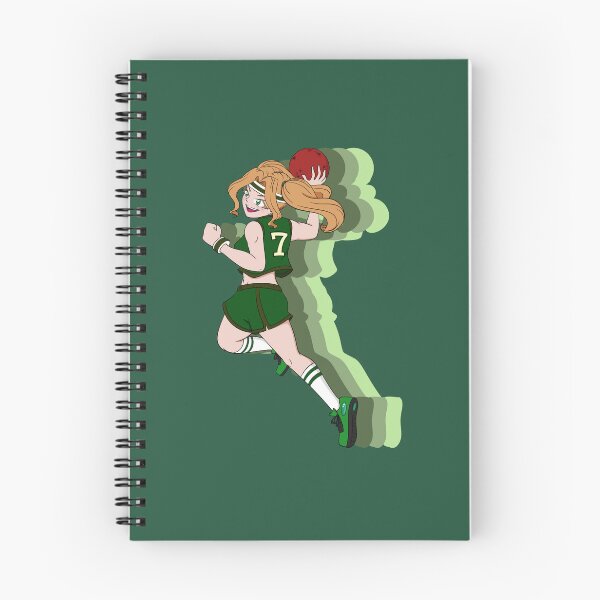 Item preview, A Female Dodgeballer with Dark Green Background  designed and sold by KiyaSketches.