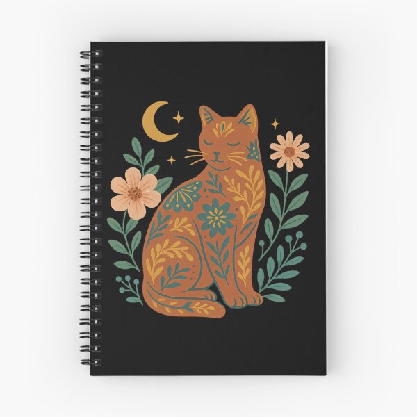 Artikelvorschau, Boho Blumenkatze – Buntes Ornament-Design im Folk-Stil entworfen und verkauft von OTSC.