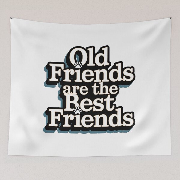 Item preview, Old Friends Are the Best Friends – Senior Pet Rescue Love designed and sold by CuteDesignables.