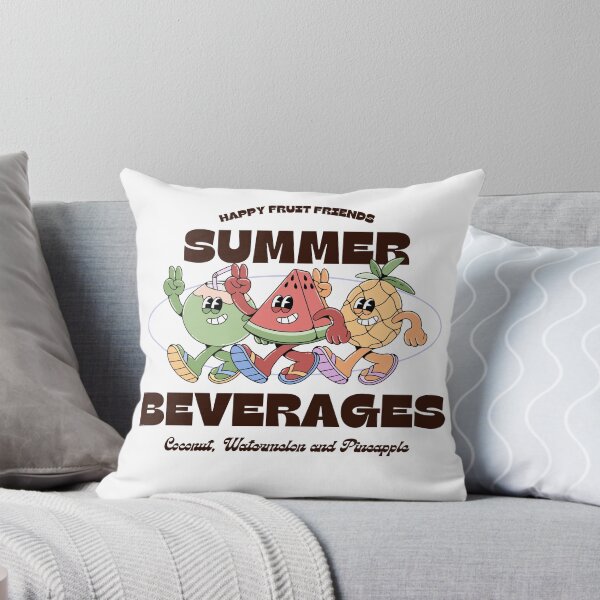 Item preview, Happy Fruit Friends – Summer Beverages designed and sold by theinkedprintco.