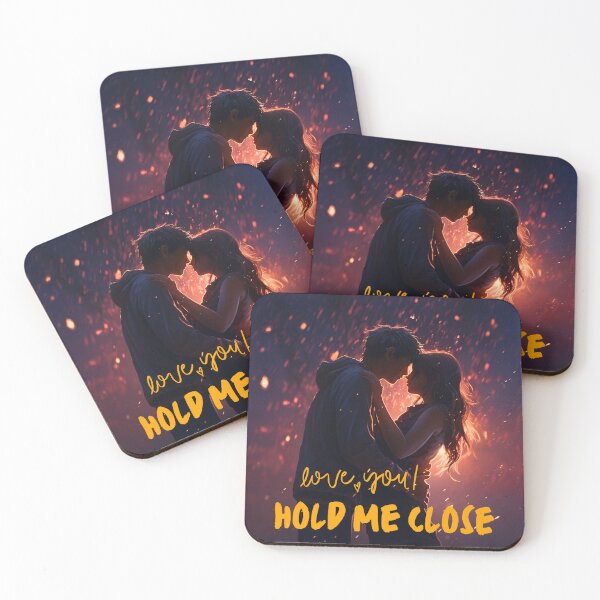 Item preview, Hold Me Close - Romantic Couple Embrace in Fiery Twilight designed and sold by laliitkhatri.