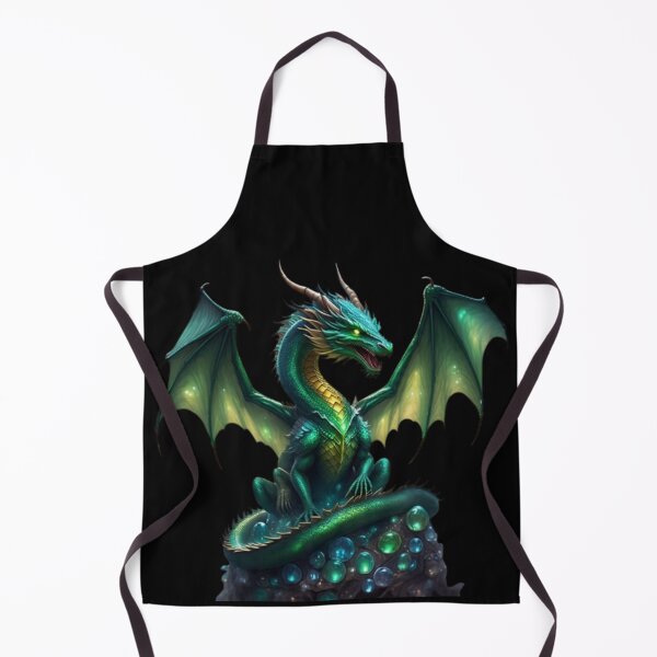 Item preview, Emerald Dragon on Gemstone Throne designed and sold by DixieGirlStudio.