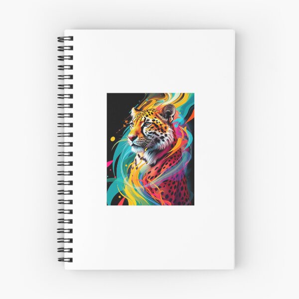 Item preview, Lightning Cheetah – Psychedelic Color Explosion Digital Art designed and sold by Animalizados.