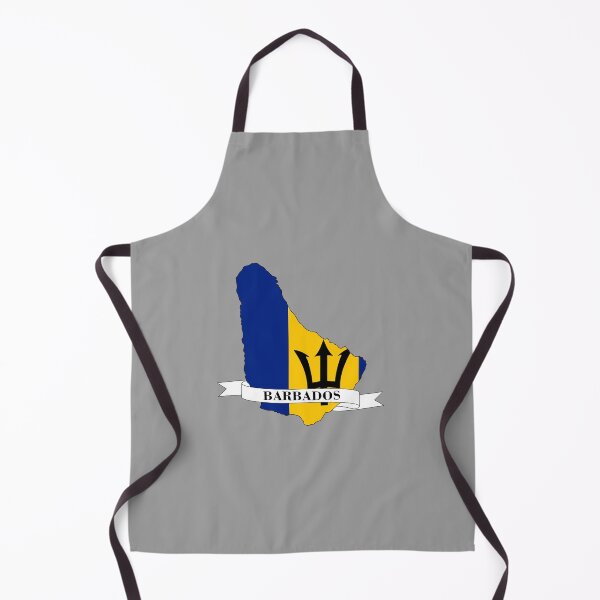 Item preview, Flag map of Barbados designed and sold by visual adventures.