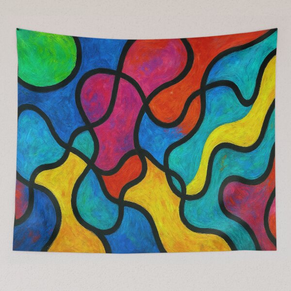 Item preview, Swirls of color in flowing shapes designed and sold by Sigtrix.
