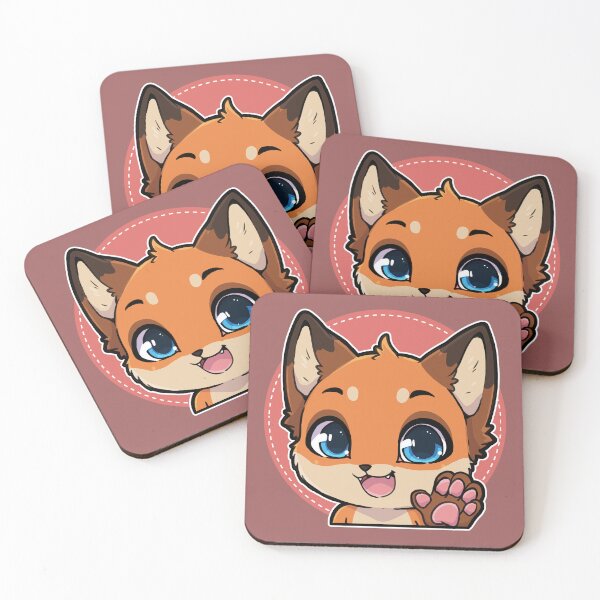 Item preview, Super Cute Chibi Fox Character with Adorable Expression designed and sold by Junasaji.