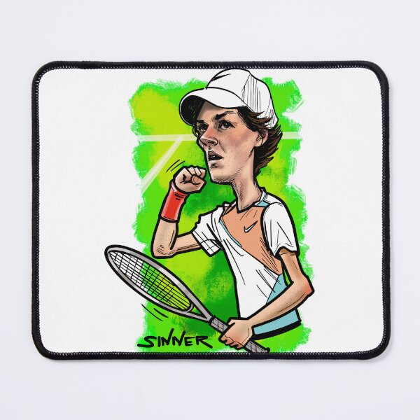 Item preview, Caricature freehand drawing resembling Janik Sinner designed and sold by JeloArt.
