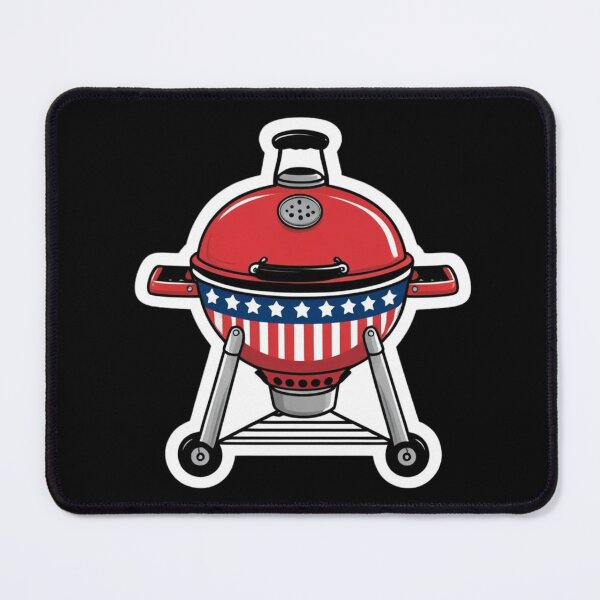 Item preview, Patriotic Kettle Charcoal Grill designed and sold by LewpyG.