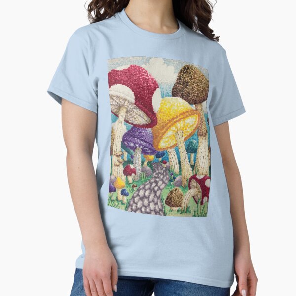 Vista previa del artículo con la obra «El bosque de los sueños de los hongos», diseñado y vendido por KylaOArts.