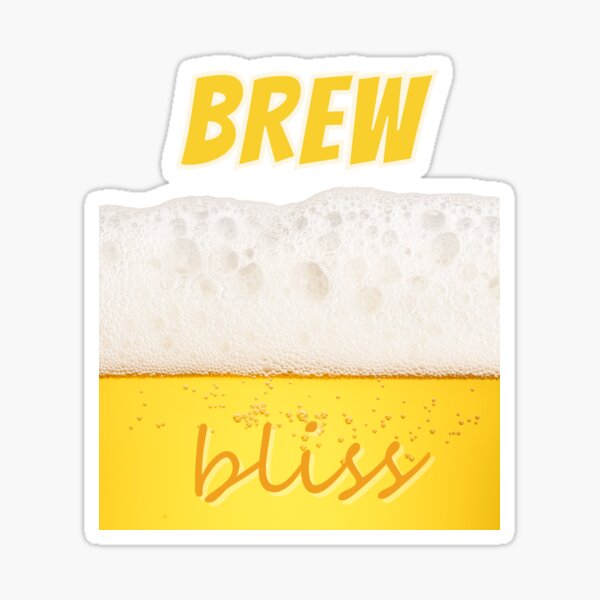 Item preview, Foamy Beer Graphic with Blissful Vibes designed and sold by E20STUDIO.