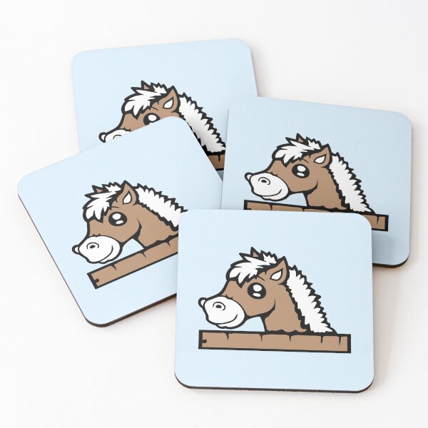 Item preview, Horse Behind Fence Cute Looking Happy Riding Pony designed and sold by shirt-o-mat.