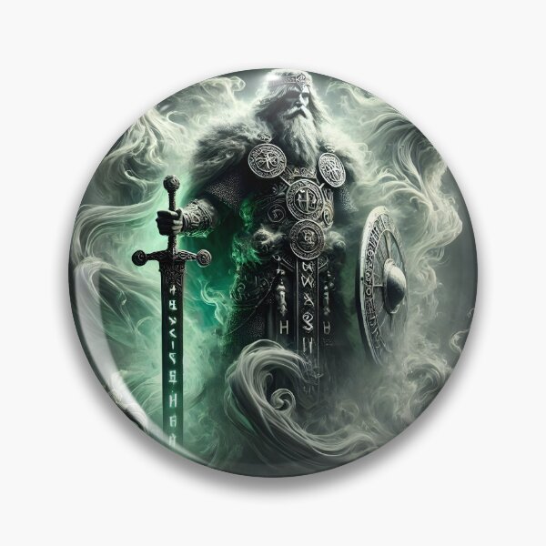 Item preview, "Hrólfr Kraki – Legendary Norse King | Runeblade and Ghostly Legacy" designed and sold by Umbra666.