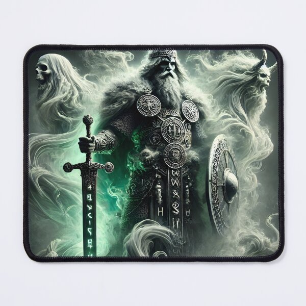 Item preview, "Hrólfr Kraki – Legendary Norse King | Runeblade and Ghostly Legacy" designed and sold by Umbra666.