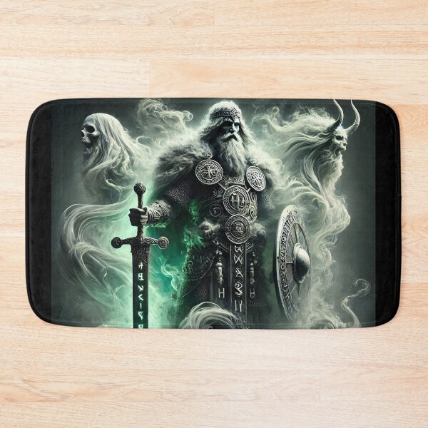 Item preview, "Hrólfr Kraki – Legendary Norse King | Runeblade and Ghostly Legacy" designed and sold by Umbra666.