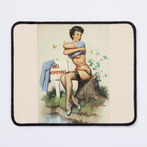 Item preview, No Swimming - Seaside Glamour Pin-Up designed and sold by VintageManiac.