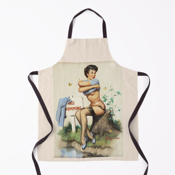 Item preview, No Swimming - Seaside Glamour Pin-Up designed and sold by VintageManiac.