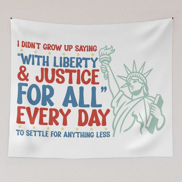 Item preview, Liberty and Justice for All Every Day designed and sold by Clinomania Art.