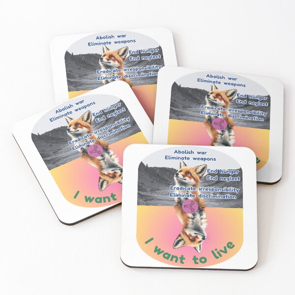 Item preview, I Want to Live – A Fox’s Cry for Peace and Justice designed and sold by SAWAHO mix.