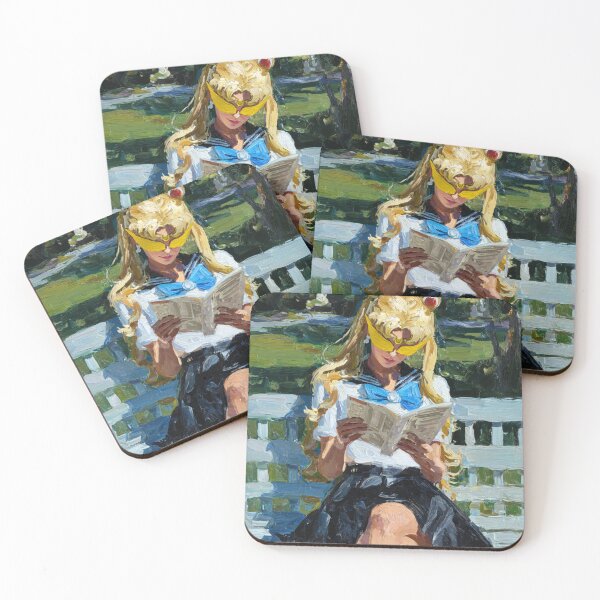Item preview, Sailor Moon on a Bench in Summer Light designed and sold by pastel.moonwave.