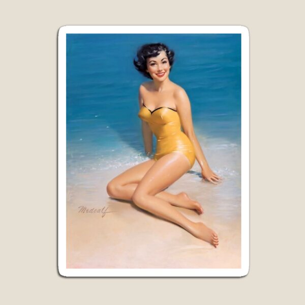 Item preview, Classic Pin-Up by the Sea designed and sold by VintageManiac.