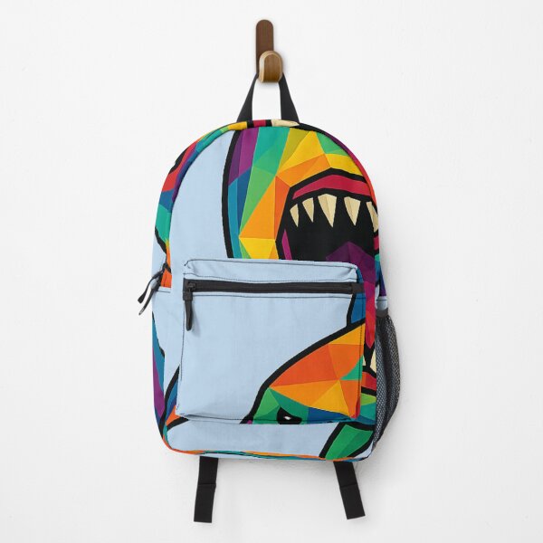 Item preview, Prismatic Jaws Shark Front designed and sold by TheWonkyEaselCo.