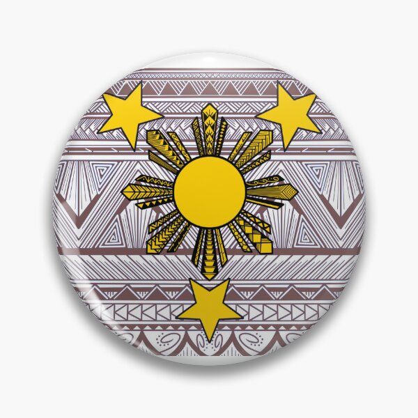 Item preview, Light Brown Tribal Pattern with Filipino Sun and Stars designed and sold by Steeb757.