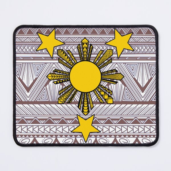 Item preview, Light Brown Tribal Pattern with Filipino Sun and Stars designed and sold by Steeb757.
