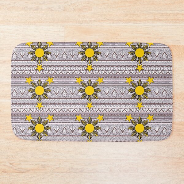 Item preview, Light Brown Tribal Pattern with Filipino Sun and Stars designed and sold by Steeb757.