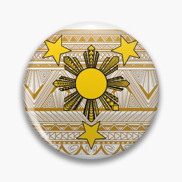 Item preview, Mustard Tribal Pattern with Filipino Sun and Stars designed and sold by Steeb757.