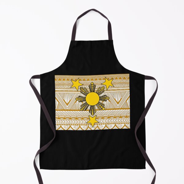 Item preview, Mustard Tribal Pattern with Filipino Sun and Stars designed and sold by Steeb757.