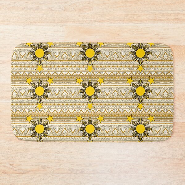 Item preview, Mustard Tribal Pattern with Filipino Sun and Stars designed and sold by Steeb757.
